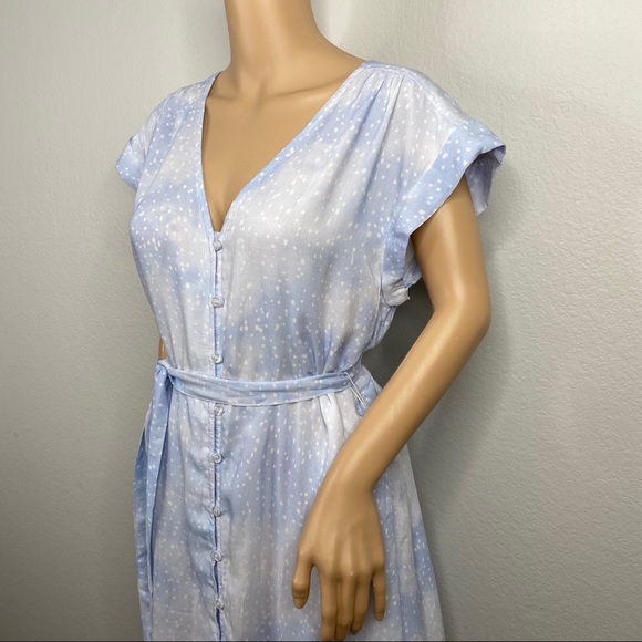 Cloth & Stone Button Down V neck Dress size M - Picture 14 of 16